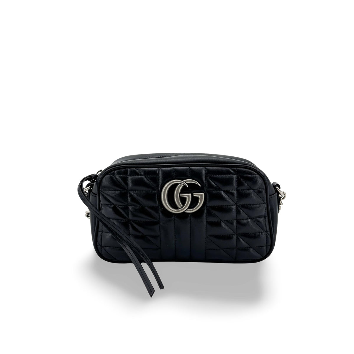 Gucci GG Marmont Small Matelassé Crossbody Bag Black