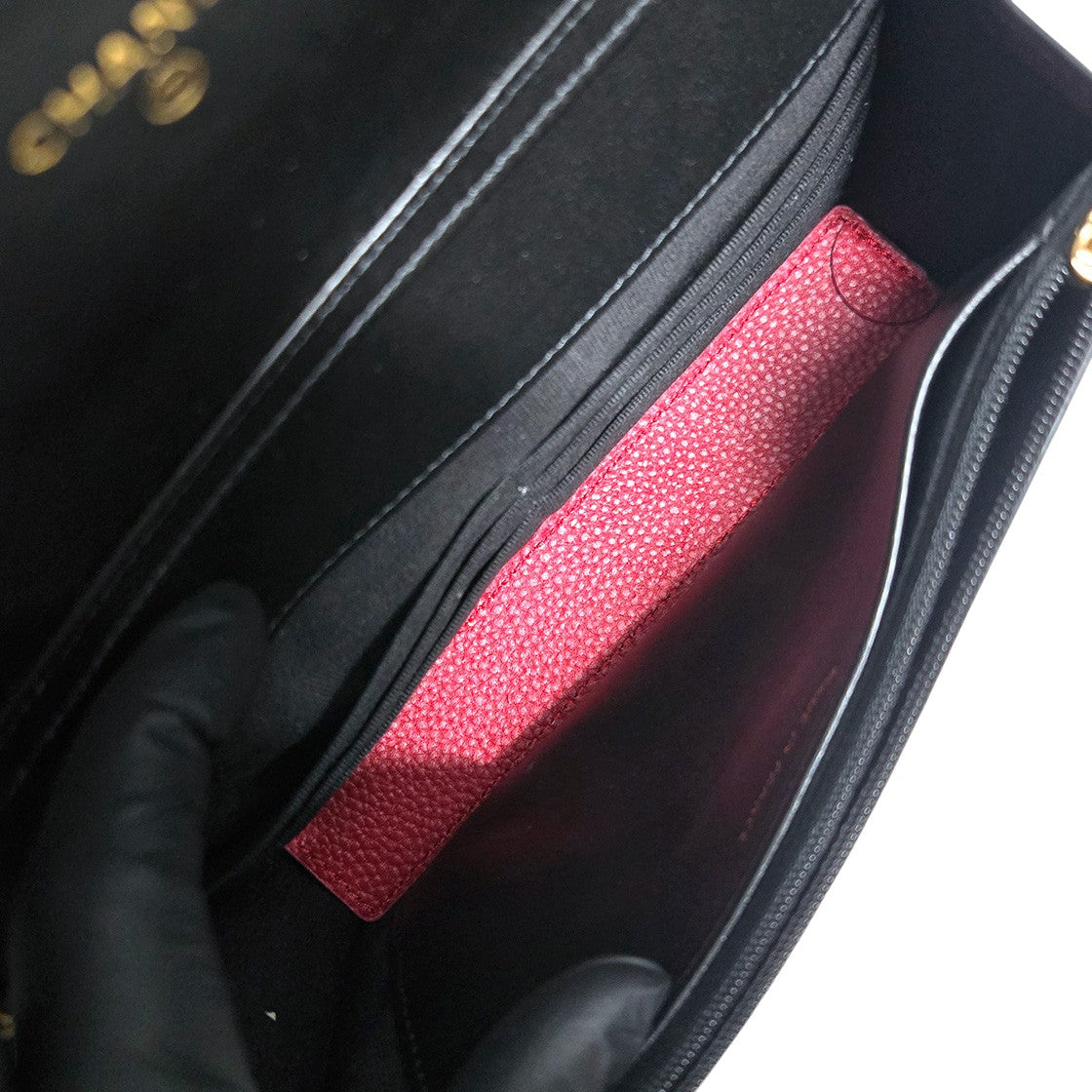 Chanel Black Faux Leather WOC Crossbody Bag