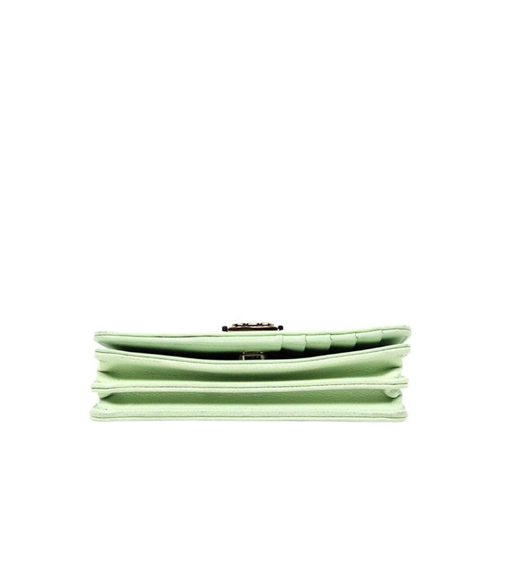 Chanel Mint Chevron Caviar Boy WOC