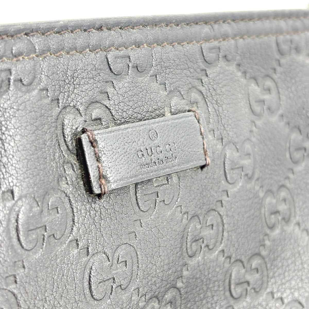 Gucci Sima Leather Crossbody Bag Black