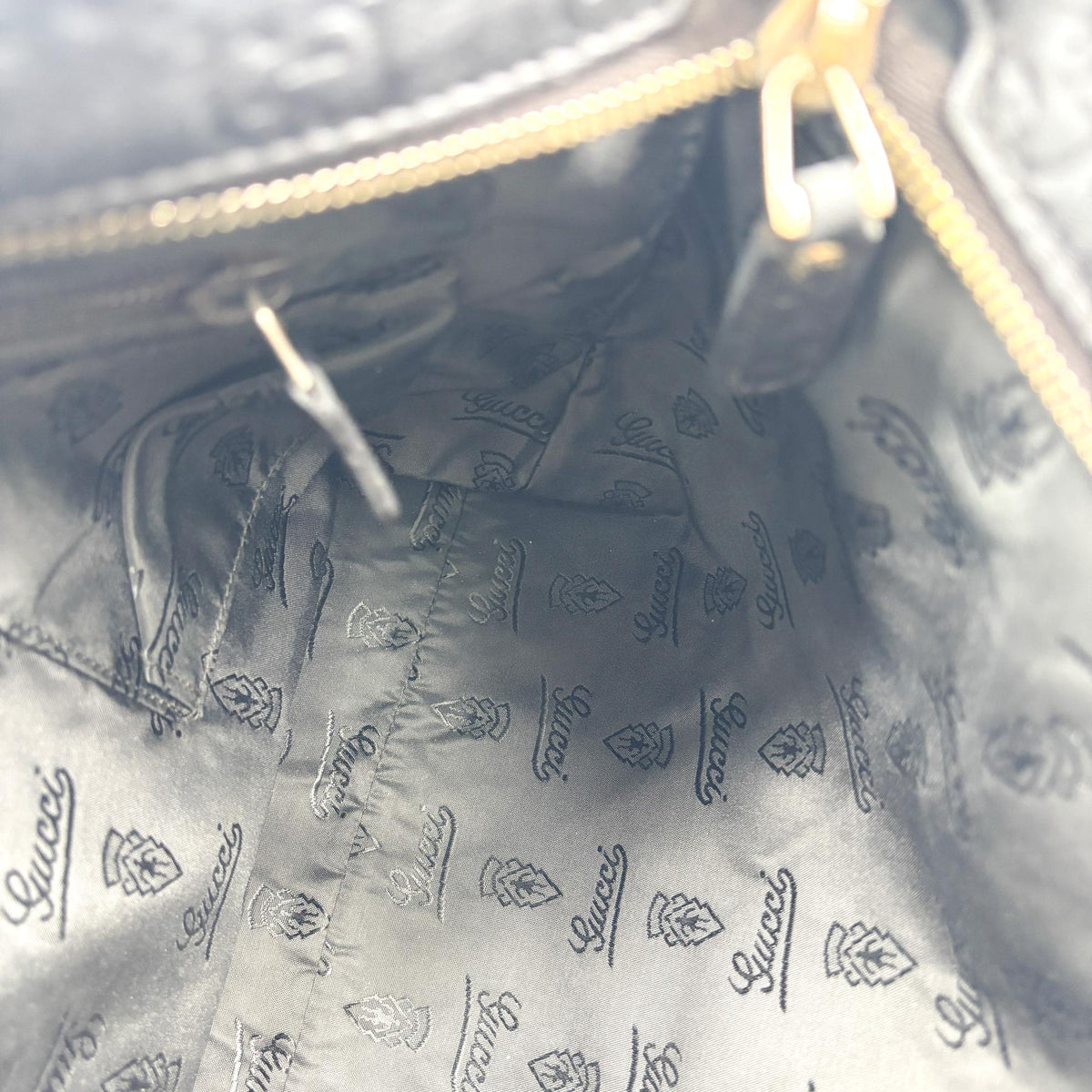 Gucci Sima Leather Crossbody Bag Black