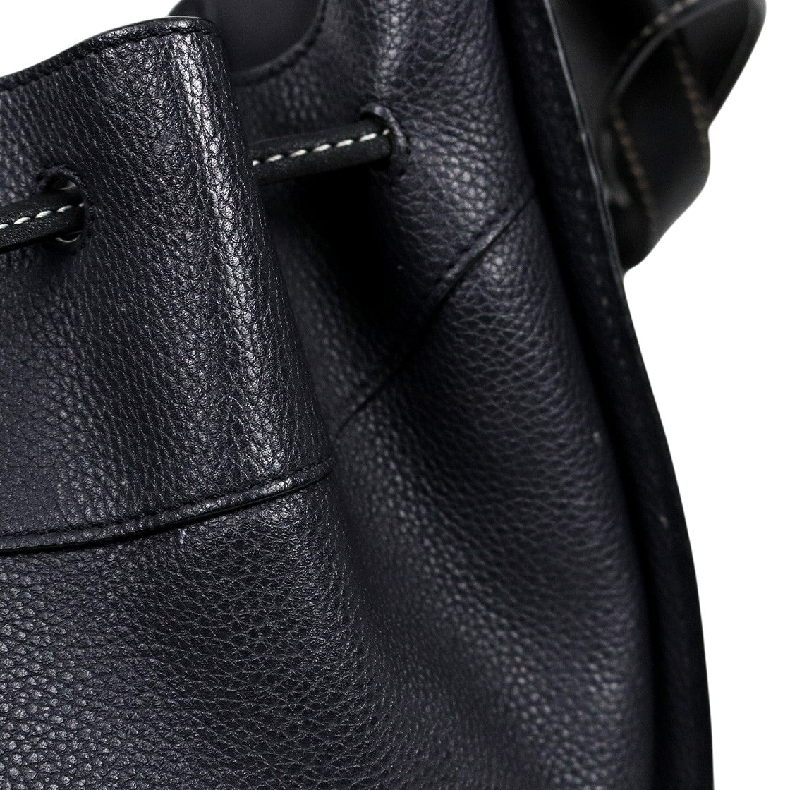 Loewe Black Small Leather Hammock Bag
