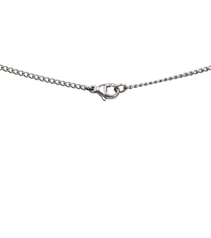 Chanel Ivory CC Silver Necklace