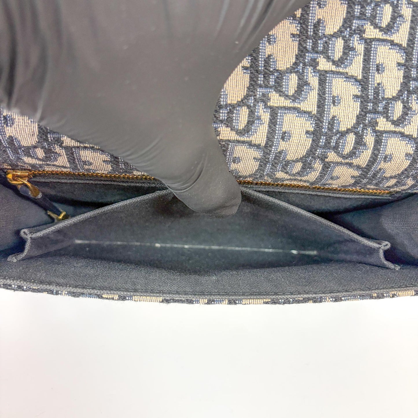 Dior 30 Montaigne Blue Oblique Jacquard Bag