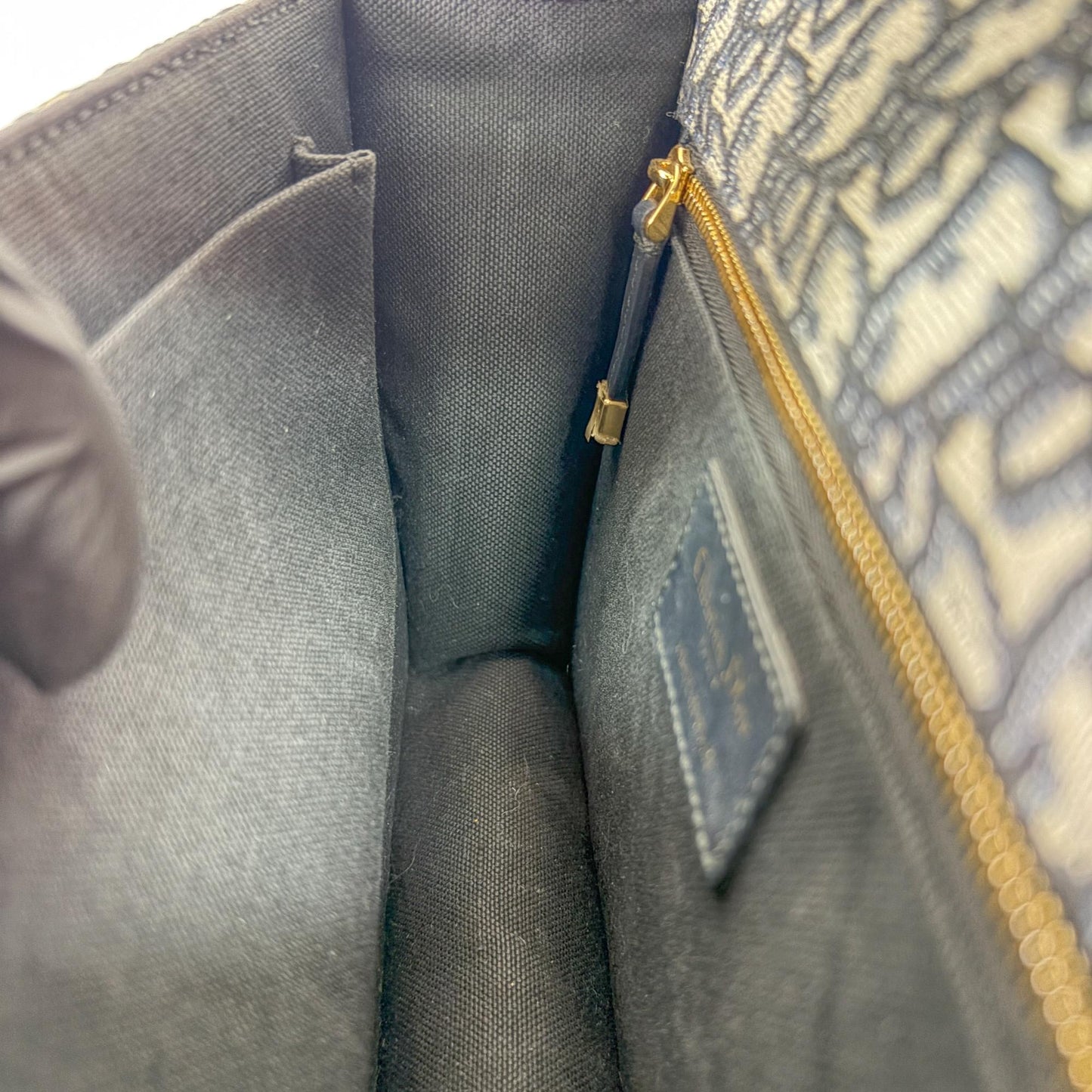 Dior 30 Montaigne Blue Oblique Jacquard Bag