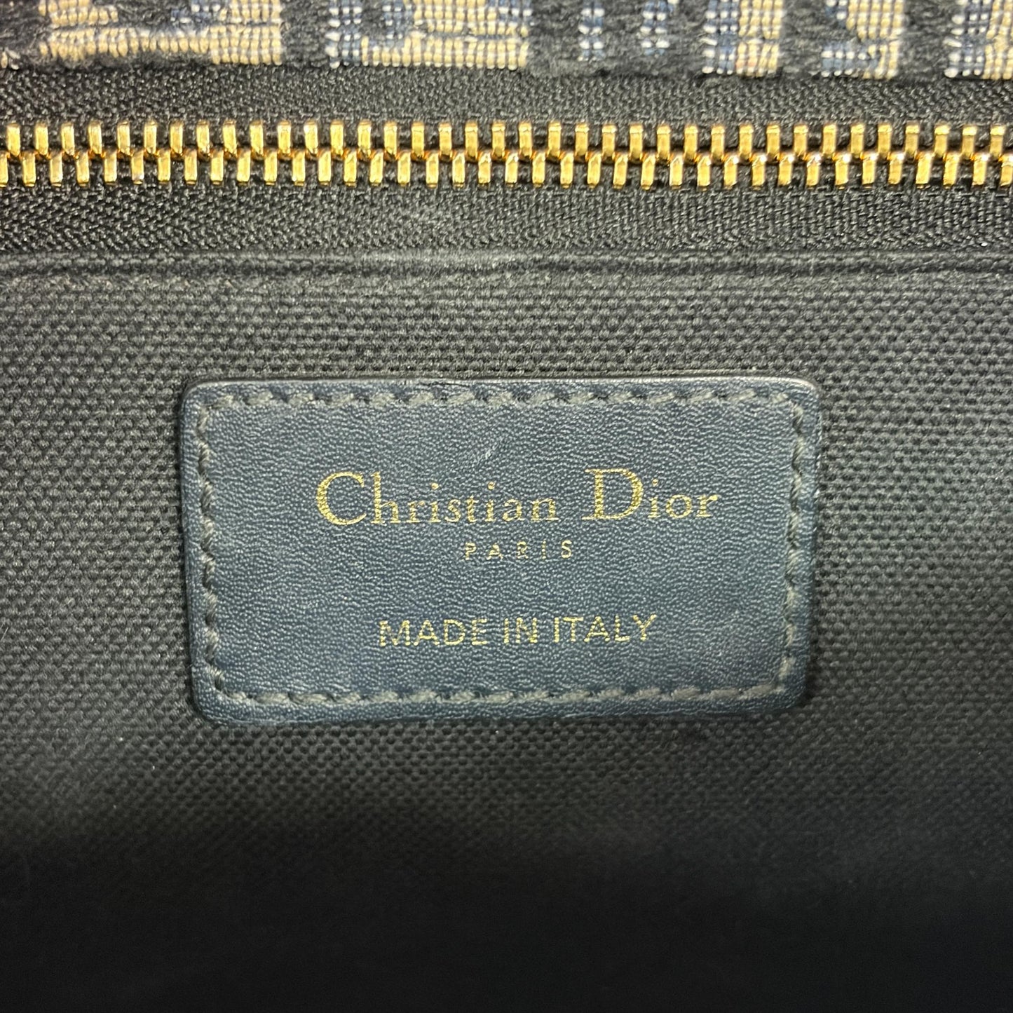Dior 30 Montaigne Blue Oblique Jacquard Bag