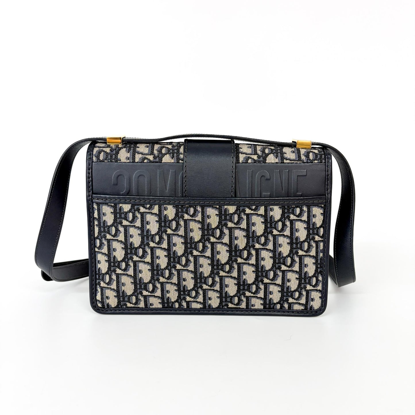 Dior 30 Montaigne Blue Oblique Jacquard Bag