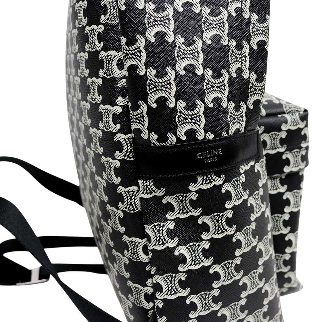 Céline Black Triomphe Canvas Backpack