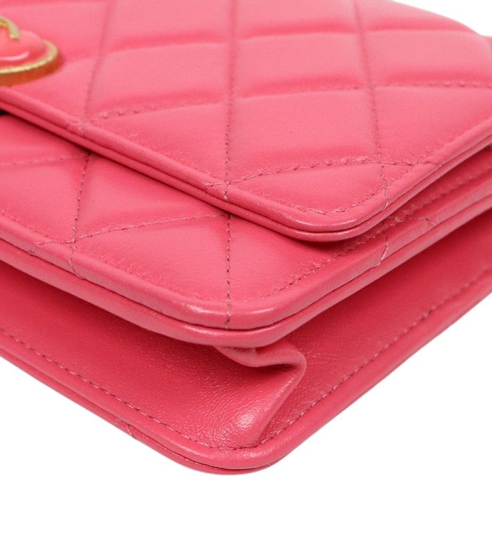 Chanel Pink Heart Turnlock WOC
