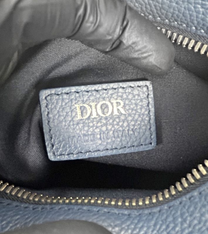 Dior Sky Blue Oblique Saddle Bag