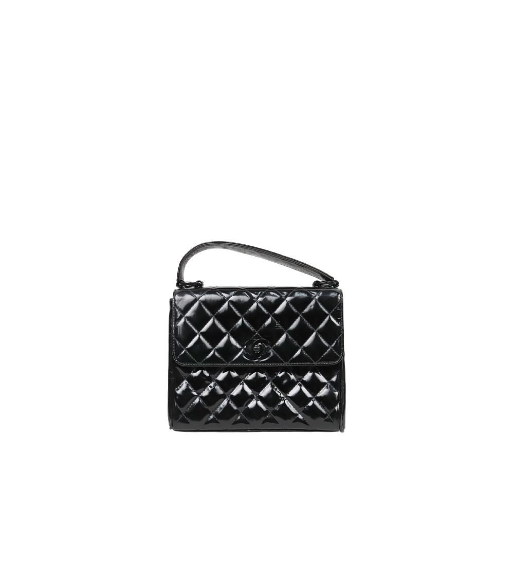 Chanel So Black Faded Quilted CC Tote Bag