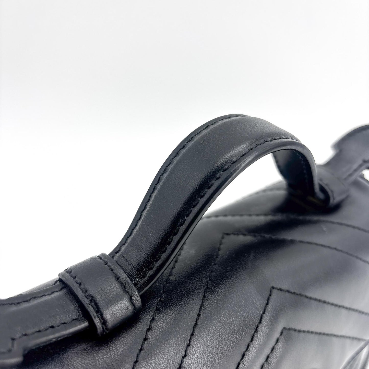 Gucci GG Marmont Mini Top Handle Bag Black