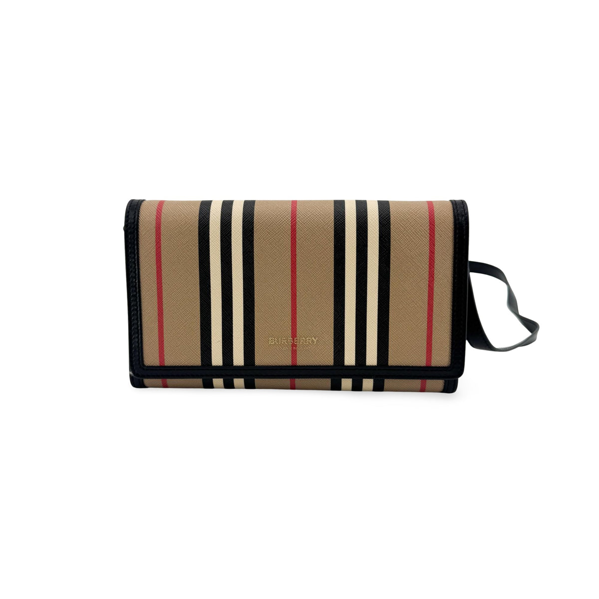 Burberry Icon Striped Canvas Crossbody Bag Archive Beige