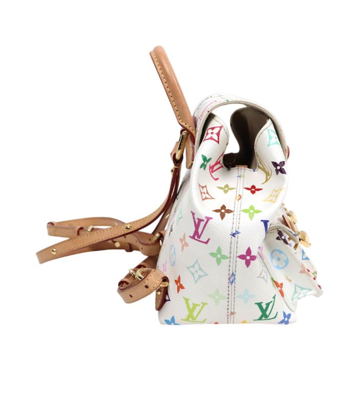 Louis Vuitton X Murakami White Multicolor Backpack