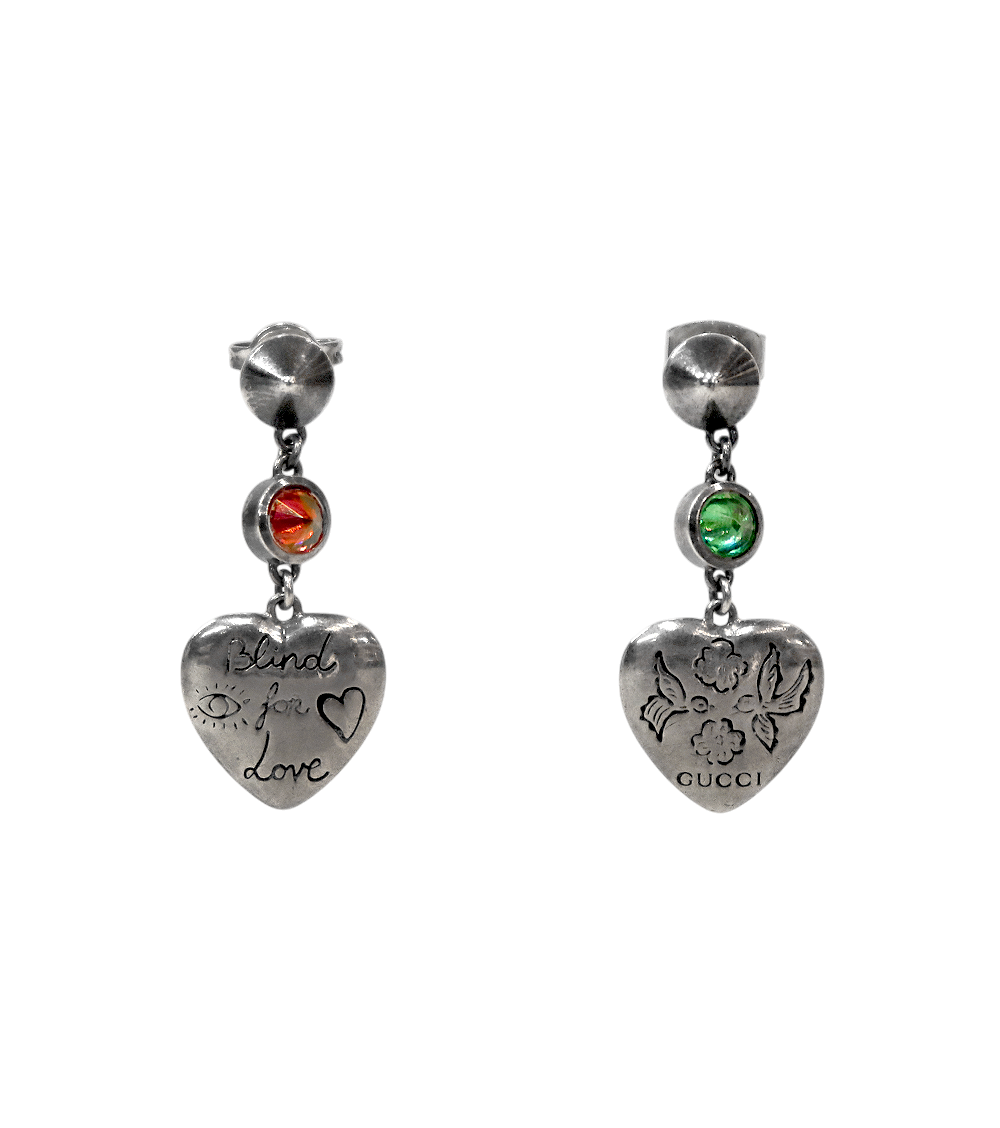 Gucci Blind for Love Silver Earrings