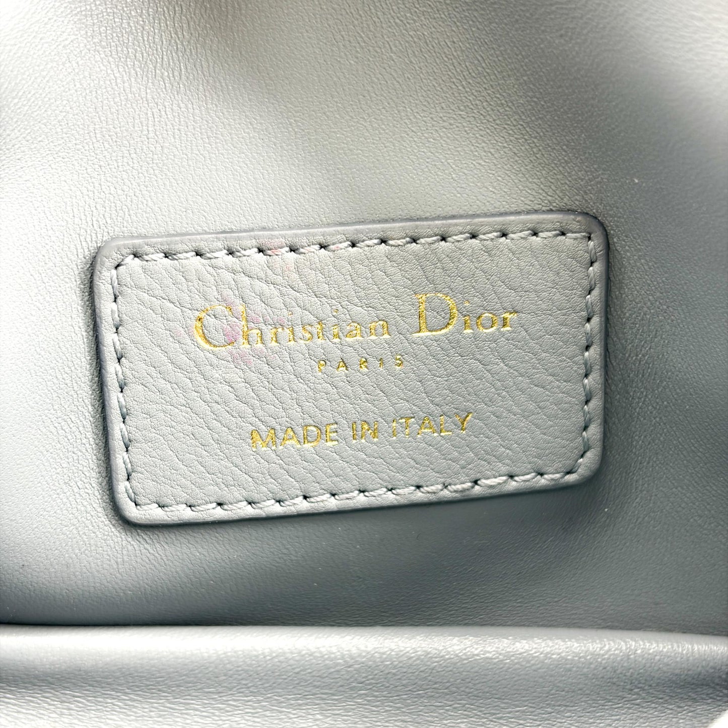 Dior Micro Caro Bag Grey Gold Hardware