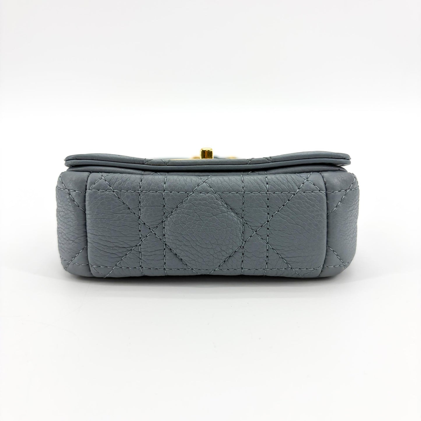 Dior Micro Caro Bag Grey Gold Hardware