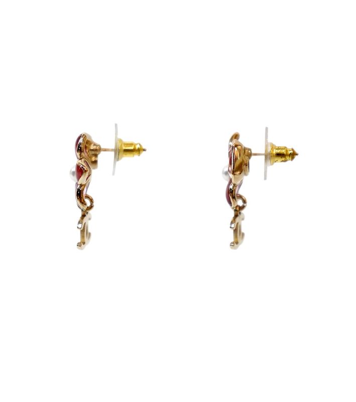 Chanel Coco Mark Flower Earrings