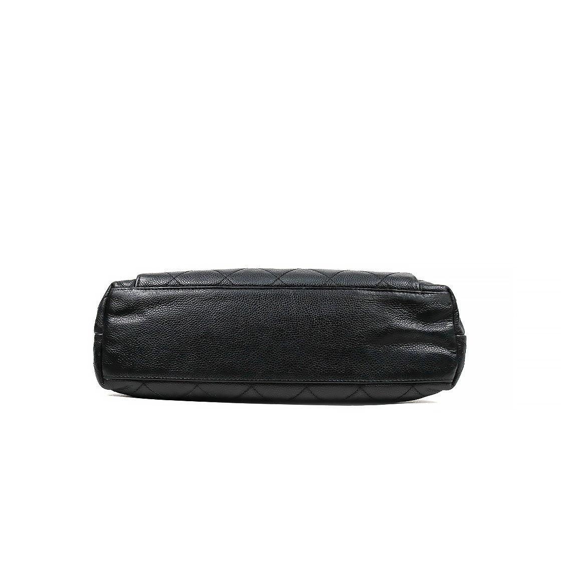 Chanel Black Caviar Quilted CC Pocket Shoulder Bag