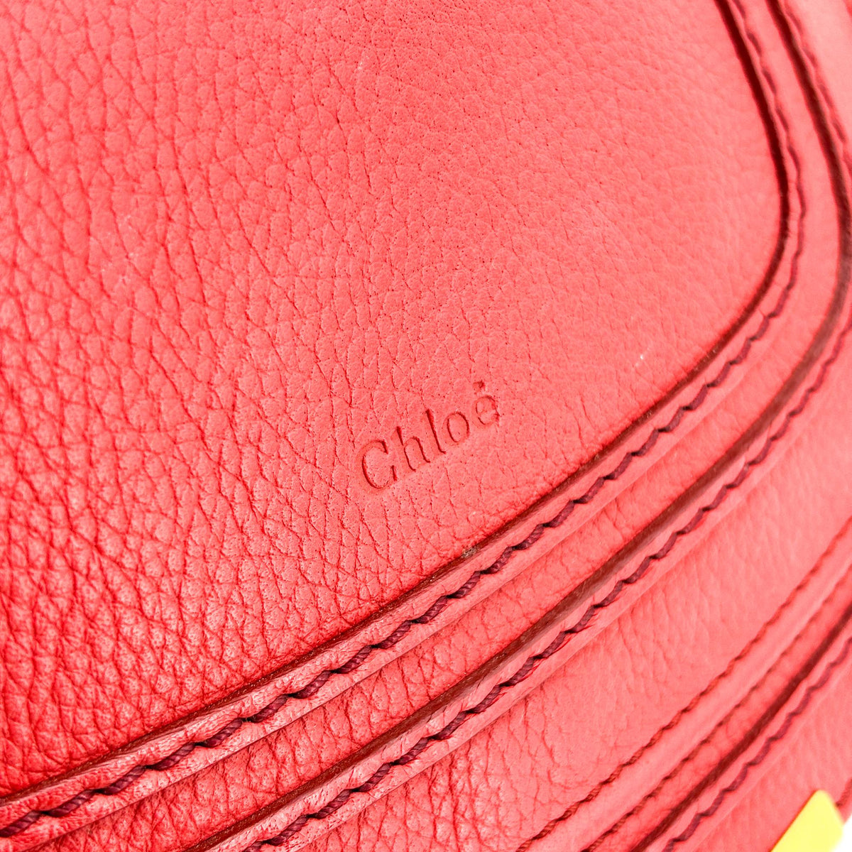 Chloé Marcie Medium Top Handle Bag Red