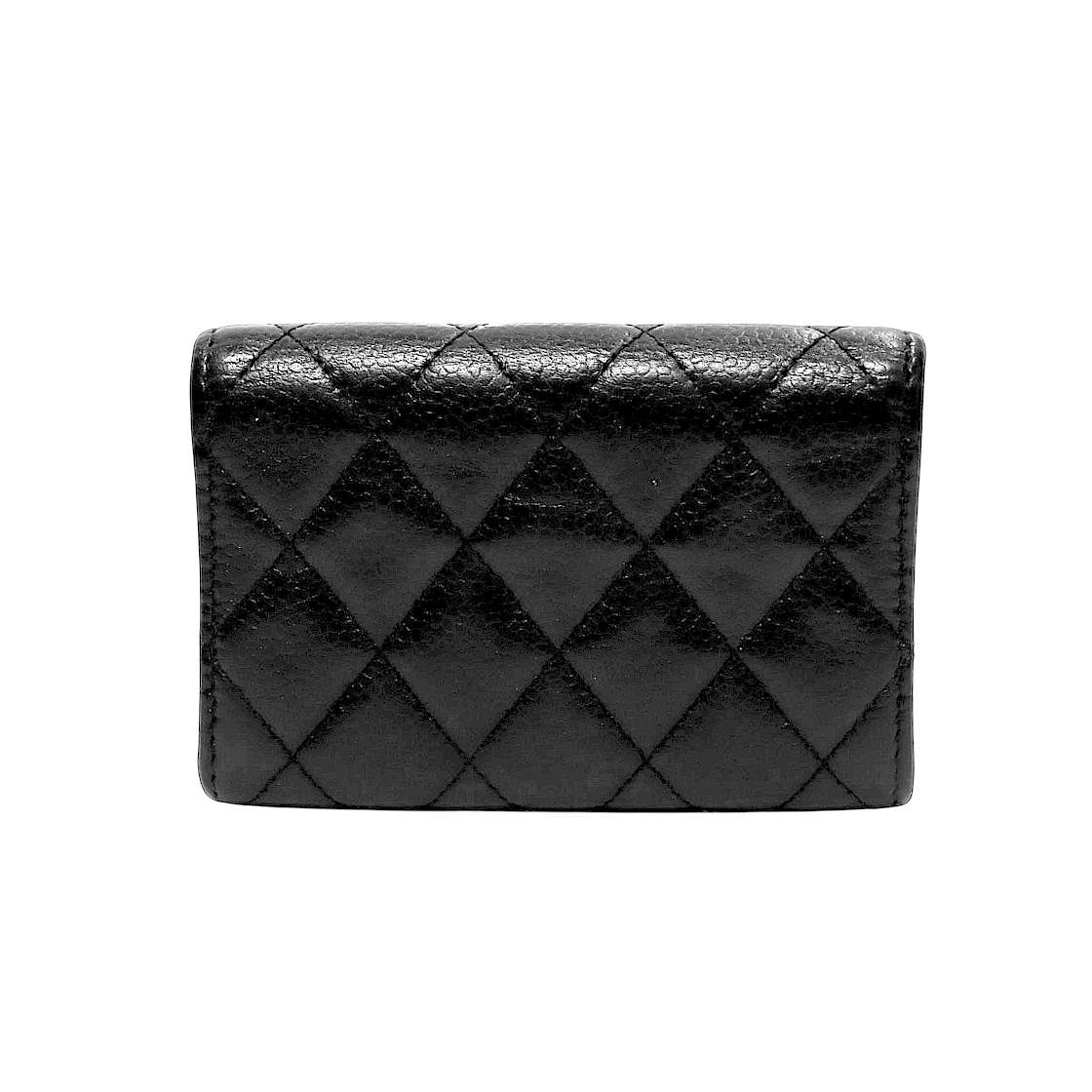 Chanel Black Caviar Skin Card Wallet