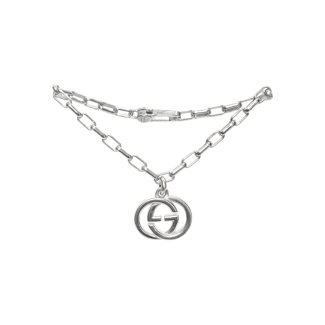 Gucci Interlocking G Silver Bracelet