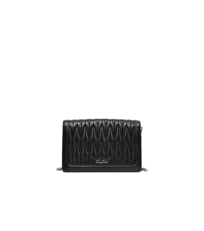 Miu Miu Black Matelassé Chain Crossbody Bag