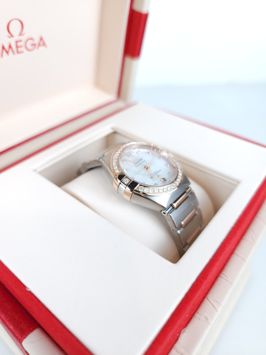 29 Constellation Bezel Diamond Mother-of-Pearl Dial Combination Metal Watch