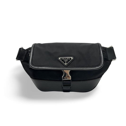 Prada Re-Nylon & Saffiano Leather Slingback (Shoulder Bag)