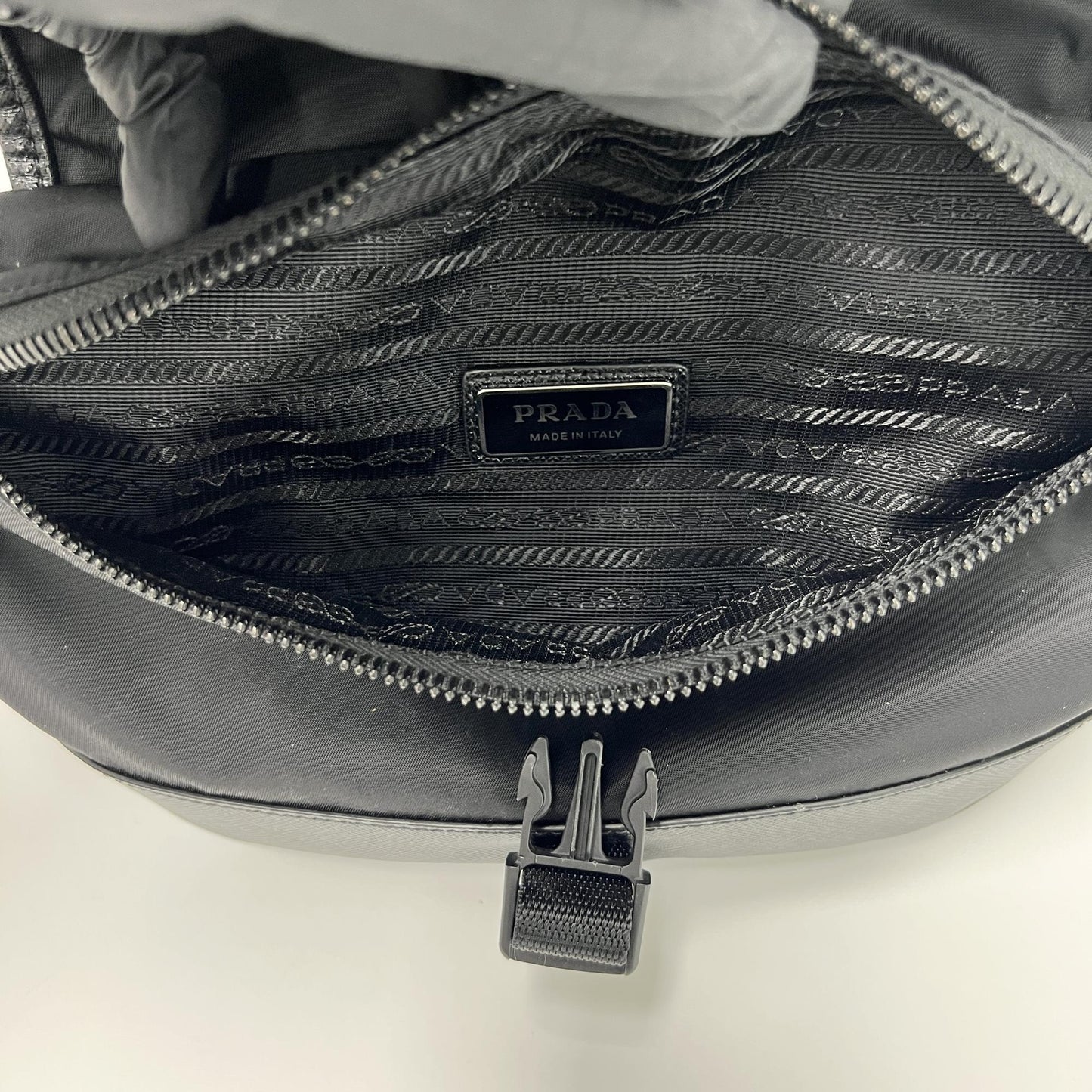 Prada Re-Nylon & Saffiano Leather Slingback (Shoulder Bag)