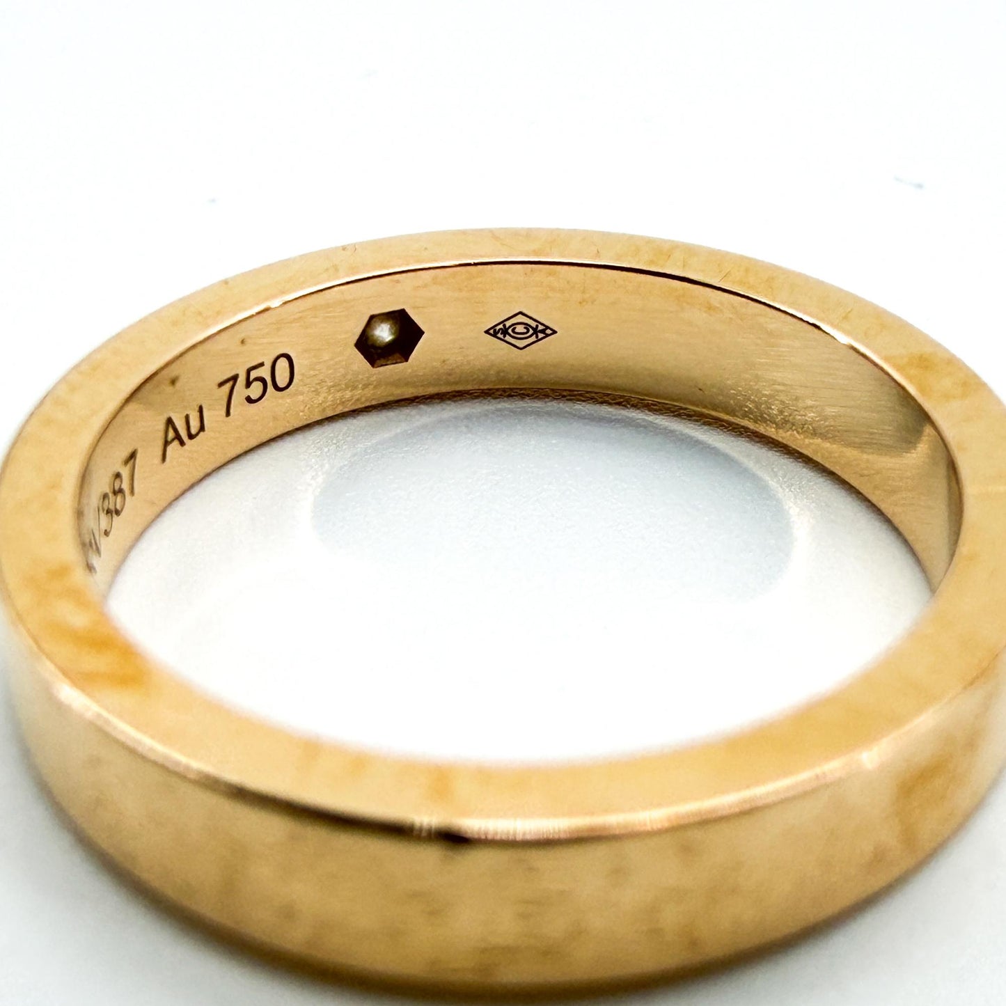 Cartier C de Cartier Wedding Band 18K Yellow Gold 1 Diamond
