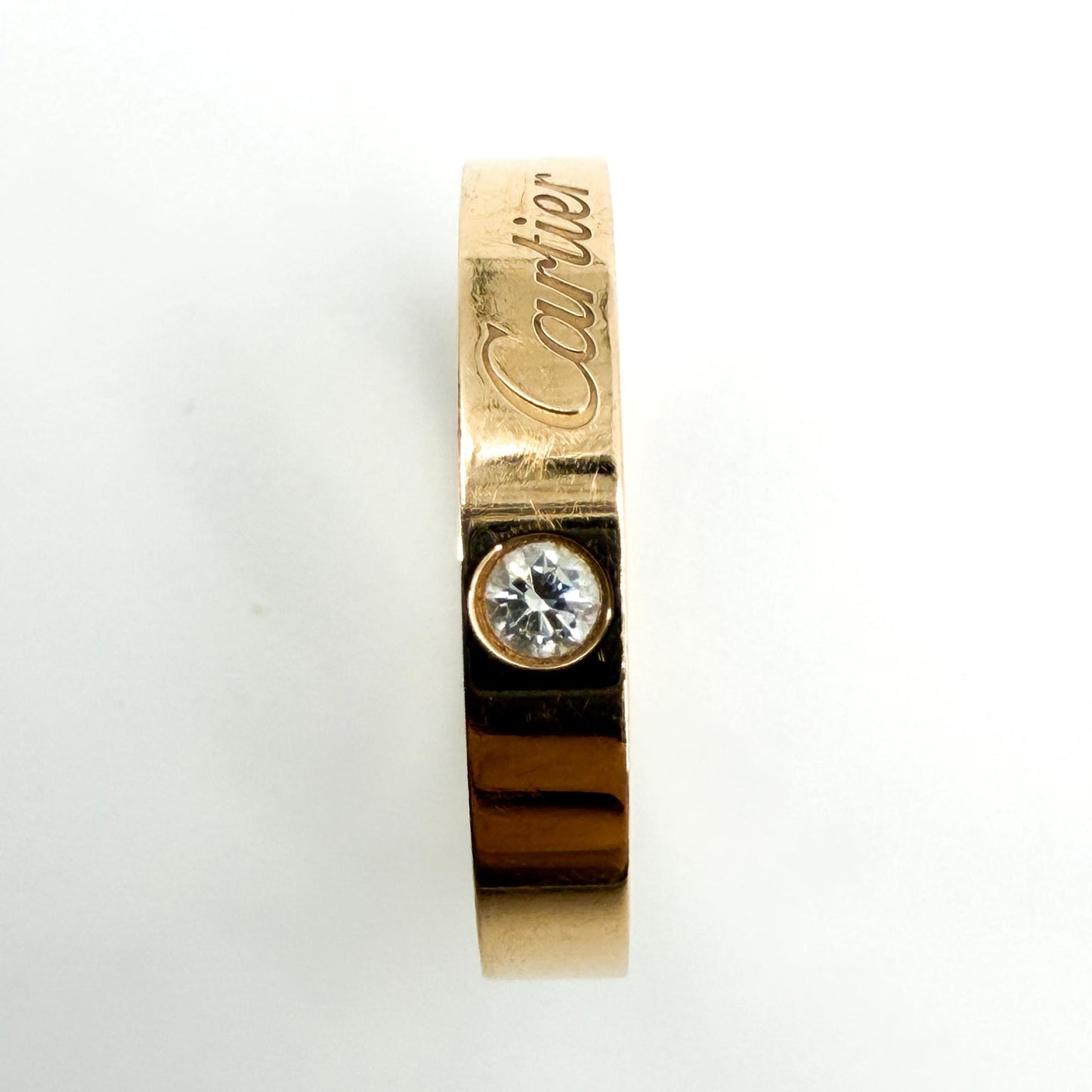 Cartier C de Cartier Wedding Band 18K Yellow Gold 1 Diamond