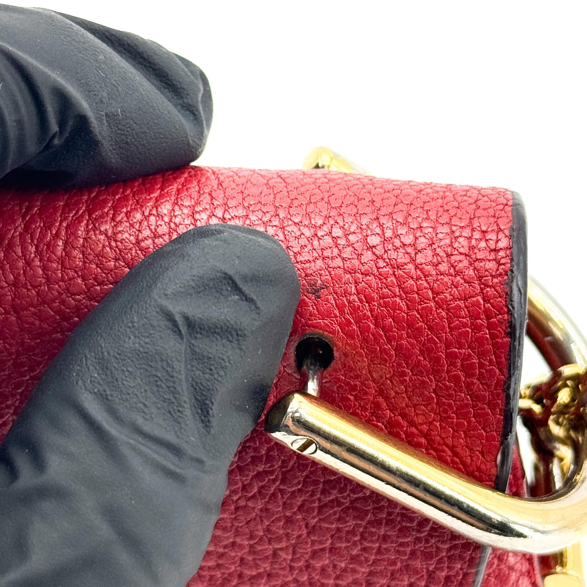Chloé Drew Crossbody Bag Small Red