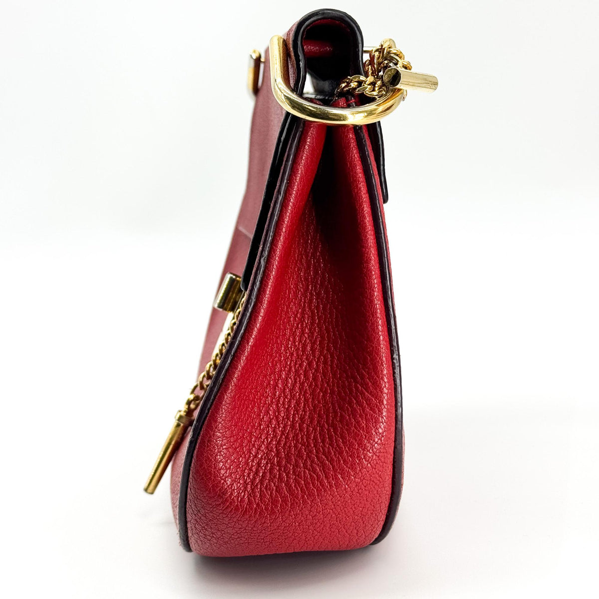 Chloé Drew Crossbody Bag Small Red