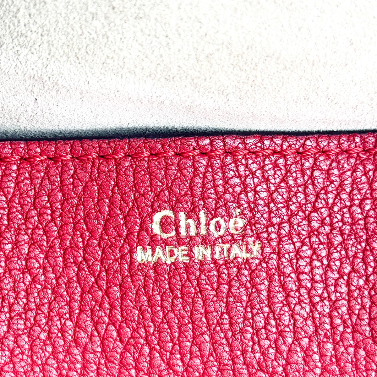 Chloé Drew Crossbody Bag Small Red