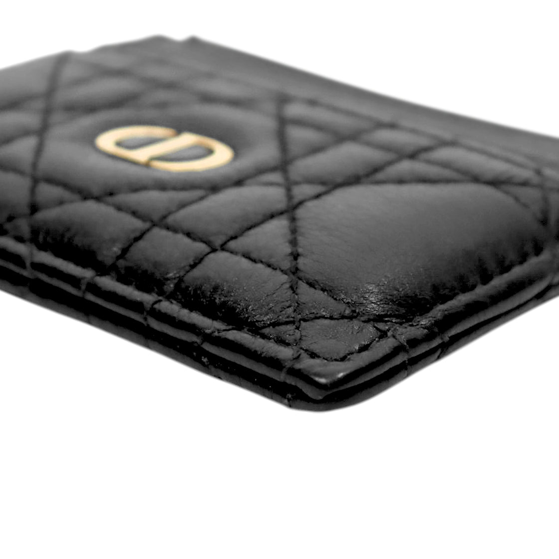 Dior Black Caro Card Holder Wallet