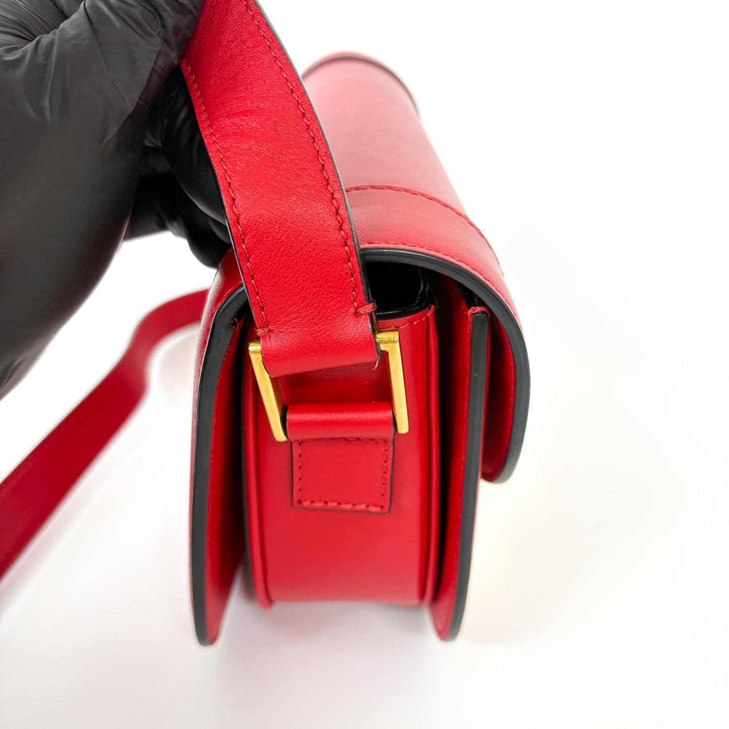 Valentino V-Ring Superbee Crossbody Bag Red