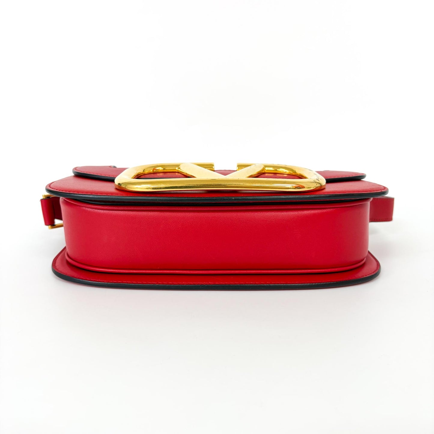 Valentino V-Ring Superbee Crossbody Bag Red