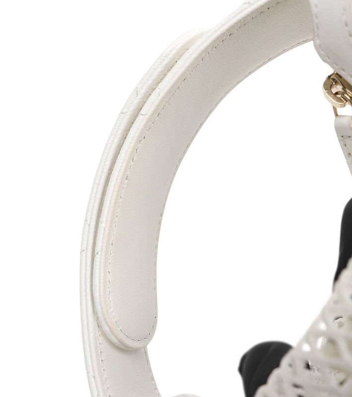 Chanel White Mesh Hobo Shoulder Bag