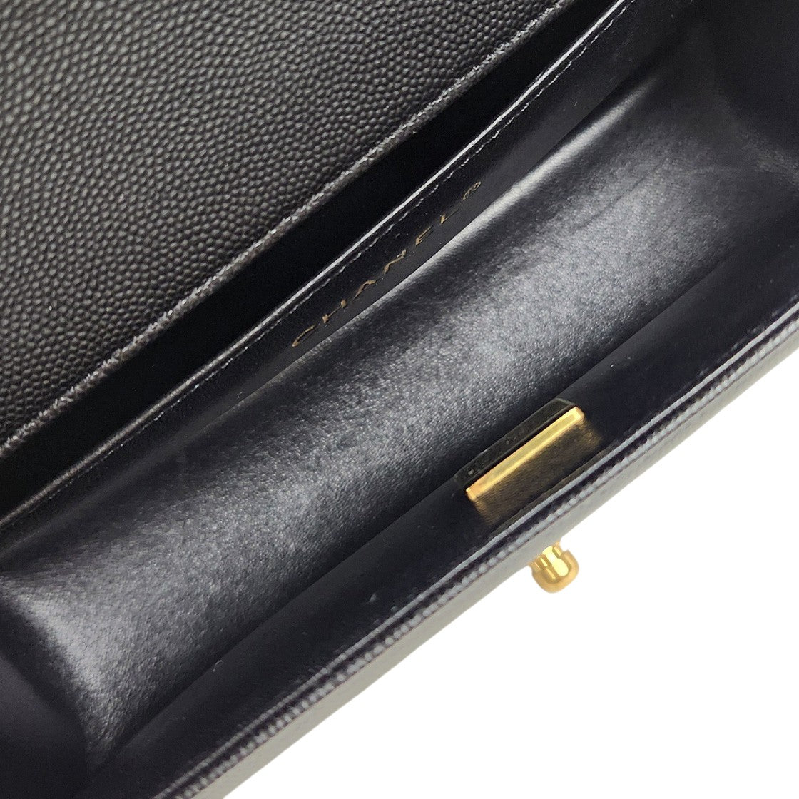 Chanel Black Medium Caviar Boy Bag
