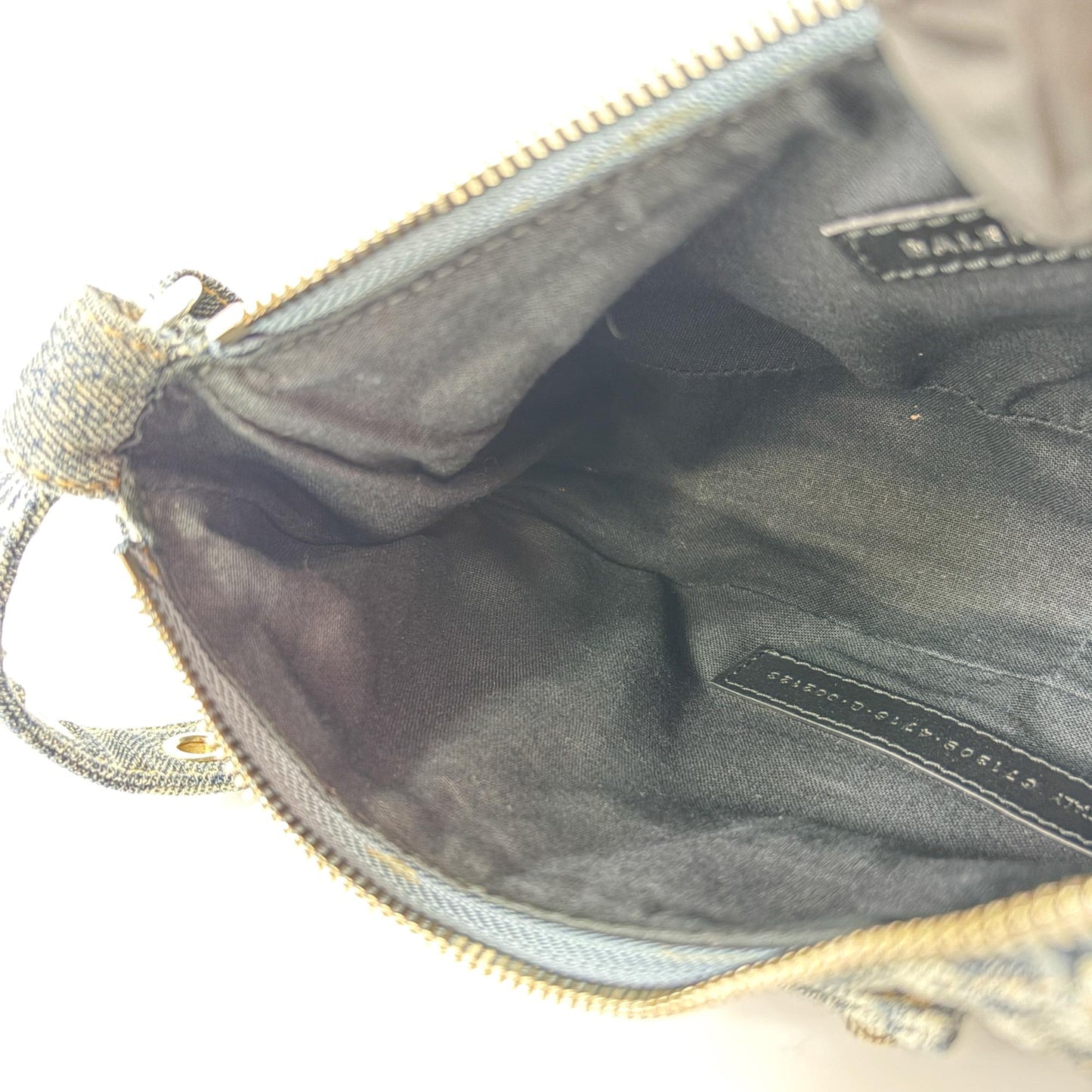 Balenciaga Le Cagol XS Shoulder Bag Blue Denim Monogram