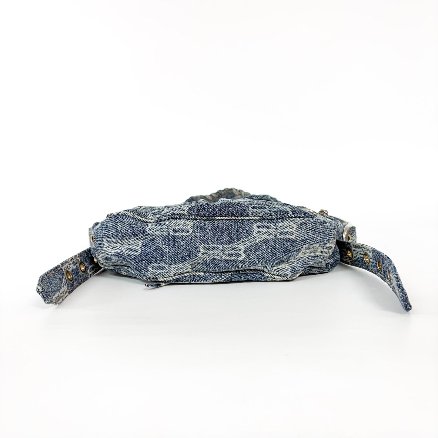 Balenciaga Le Cagol XS Shoulder Bag Blue Denim Monogram