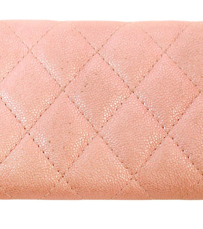 Chanel Pink Classic Card Wallet