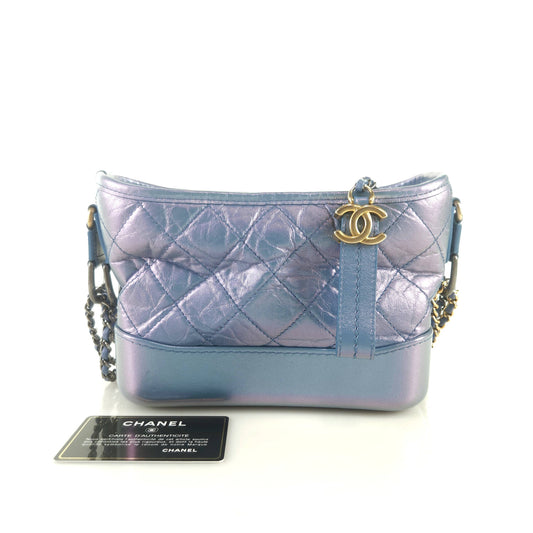 Small Iridescent Gabriel Hobo Bag Shoulder Bag Crossbody Bag A91810