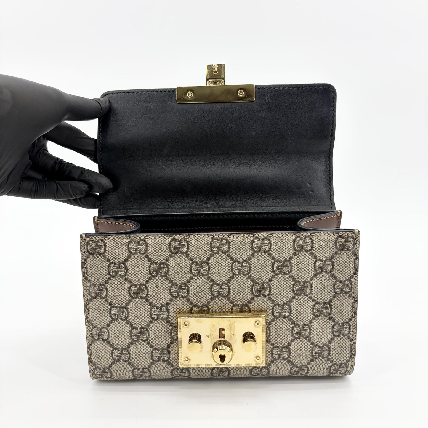 Gucci Padlock GG Small Shoulder Bag Black