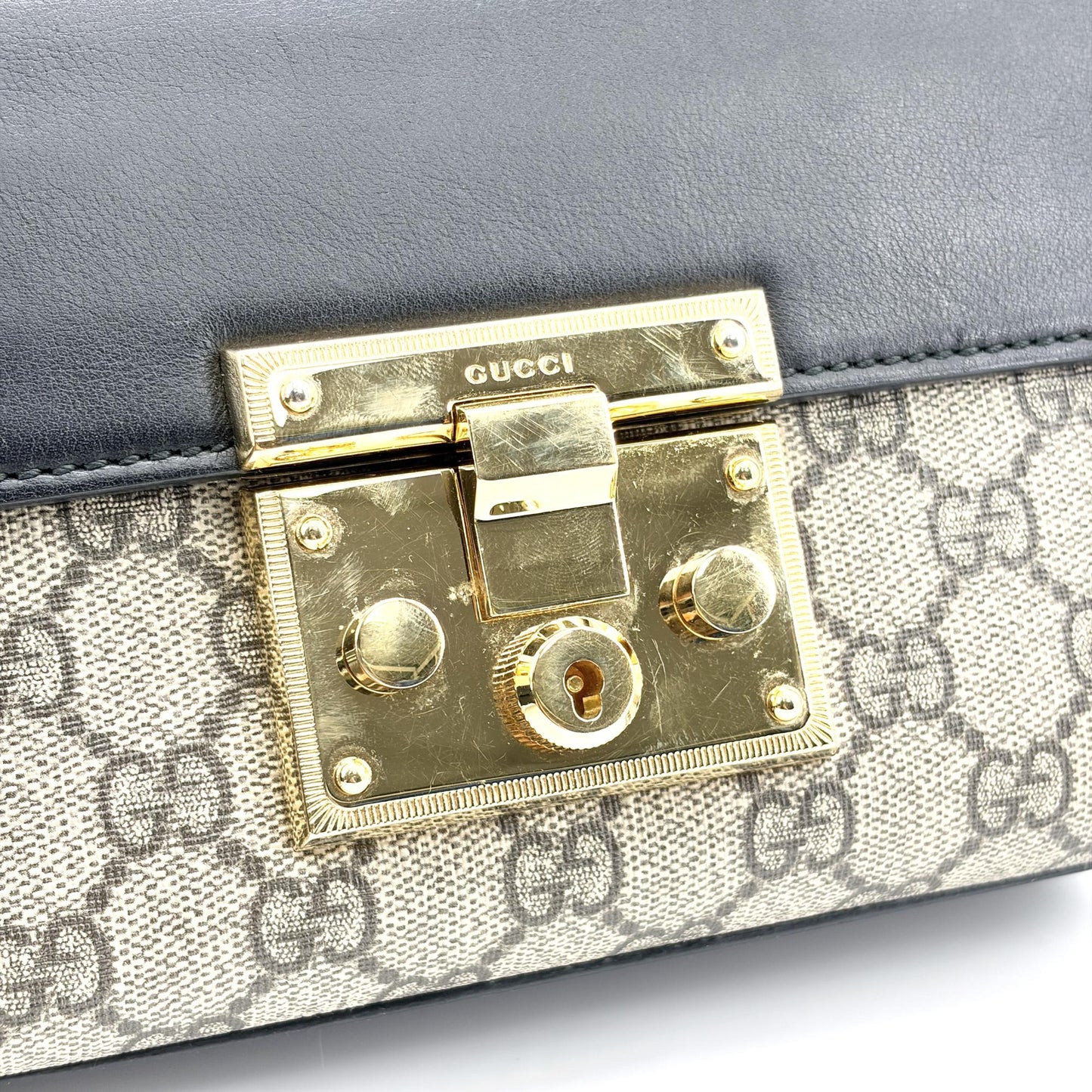Gucci Padlock GG Small Shoulder Bag Black