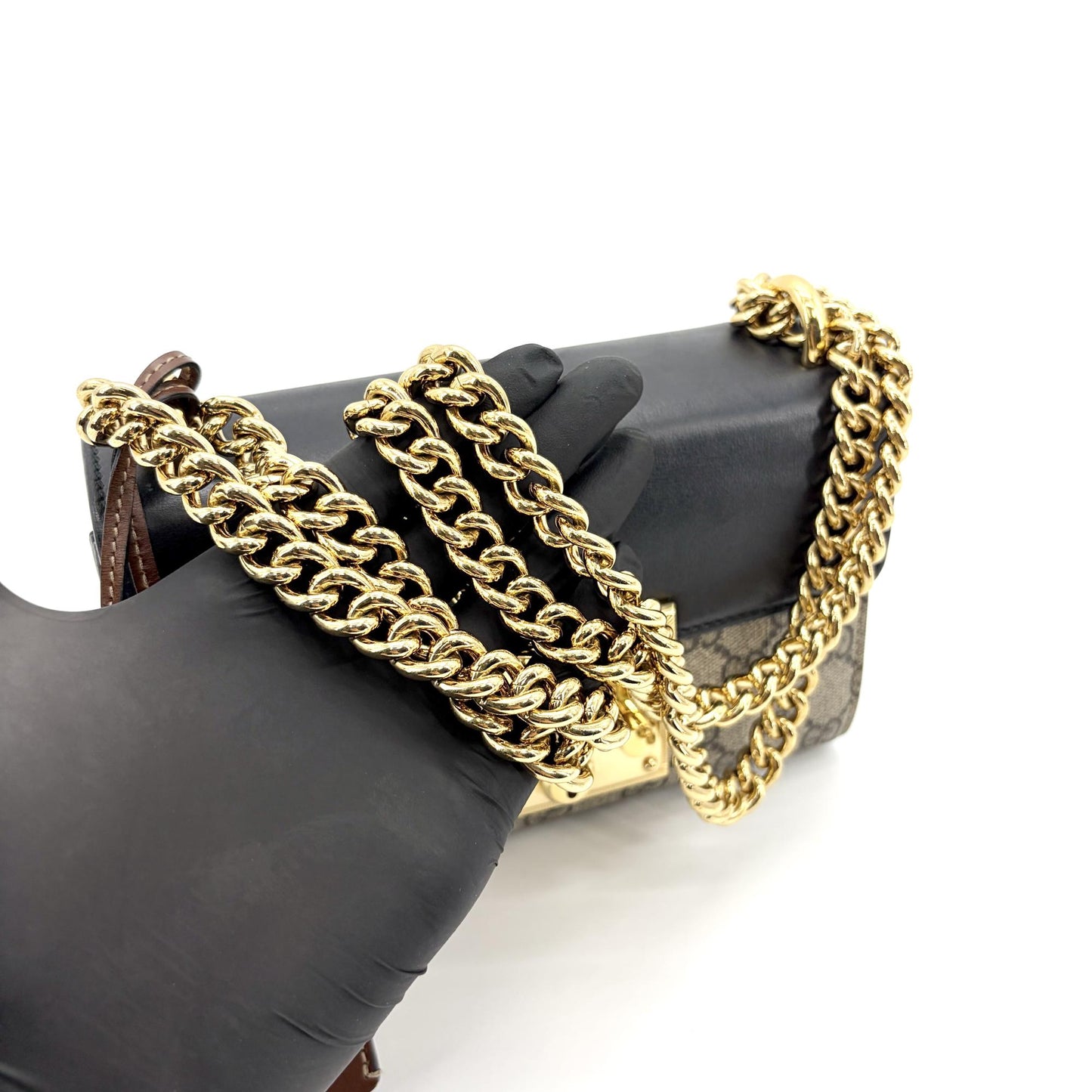 Gucci Padlock GG Small Shoulder Bag Black
