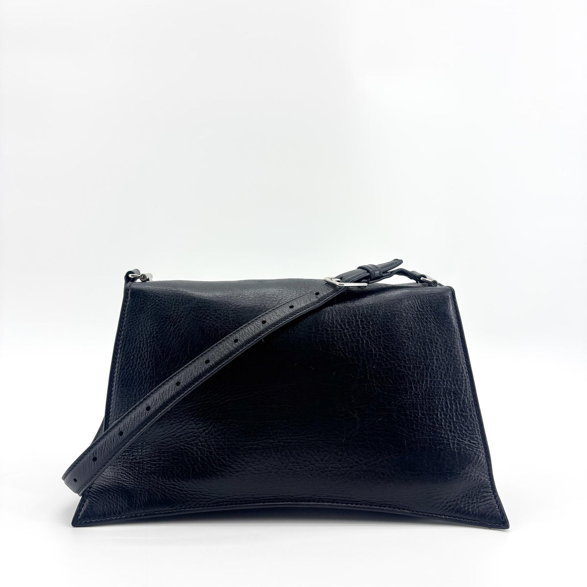 Balenciaga Medium Downtown Shoulder Bag Black