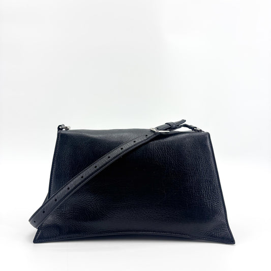 Balenciaga Medium Downtown Shoulder Bag Black