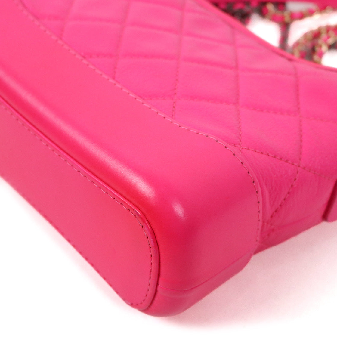 Chanel Neon Pink Small Gabrielle Hobo Bag
